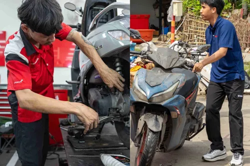 Honda and Yamaha offer free motorbike checks and free labour after floods, through 9-15 October 2026