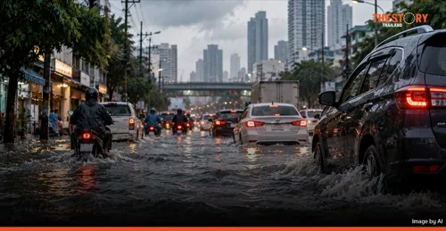 Five days of floods cost Bangkok and the East 12,283 million baht; Bangkok's share is 57%