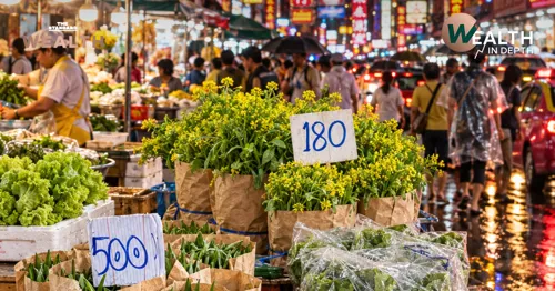 Vegetable prices nearly 10x during the vegetarian festival as floods and fuel costs bite restaurant margins