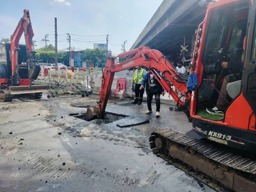 Klong Toei fuel leak: pipeline shut for about 5 days, Lat Phrao-side and Klong Toei businesses should check fume and fire rules