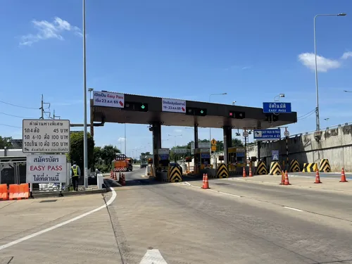 Easy Pass lane added at Chiang Rak toll on Udon Ratthaya expressway from 23 Aug (in) and 4 Sep (out)