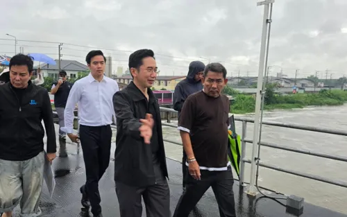 Rangsit flood pump station ramps up drainage for Pathum Thani and north Bangkok as heavy rain looms
