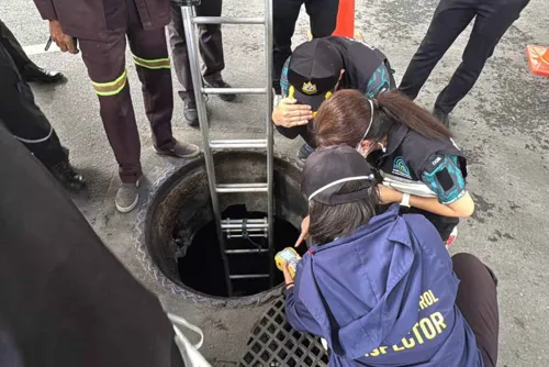 Oil leak in Klong Toey traced to underground pipeline, road works expected to snarl traffic