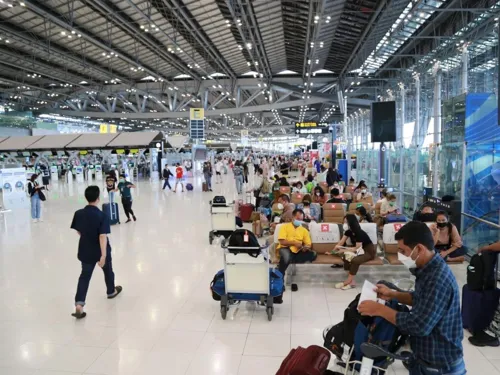 Thai airline seats fell 3% in July 2026 as fuel costs from the Middle East crisis cut routes