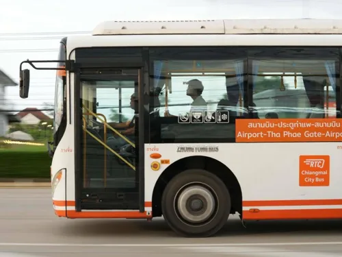 Chiang Mai's RTC bus returns on Route 24 with a flat 50-baht fare and free rides from 10 October