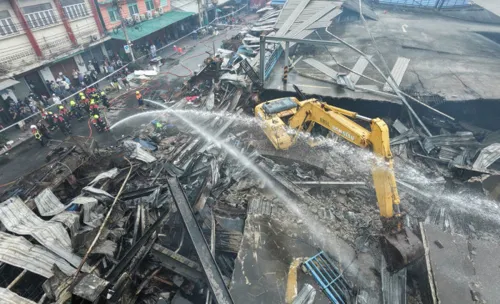 No arson evidence yet in Klongthom fire; traders still barred from site