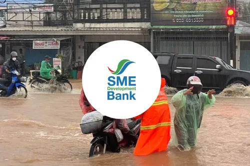 SME D Bank Rayong branch closed today due to flooding; use nearby branches